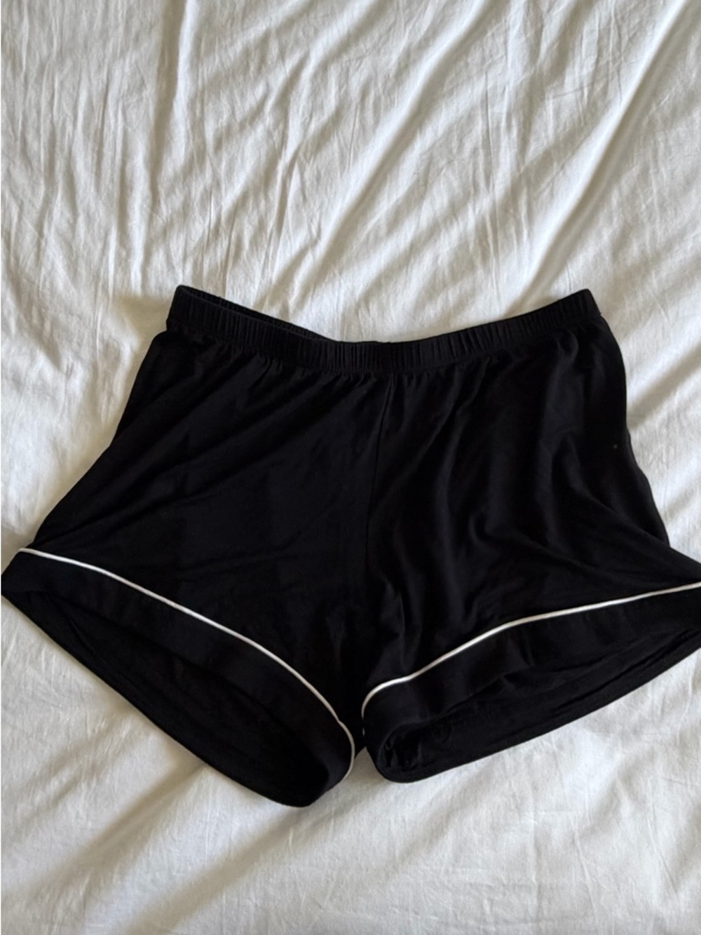 nordstrom moonlight eco pajama shorts, size xs black